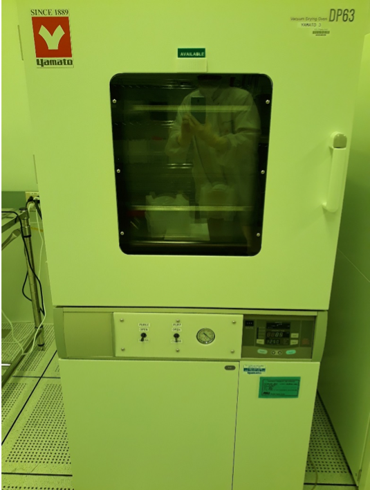 Yamato DP63 Vacuum Bake Oven Core Facilities